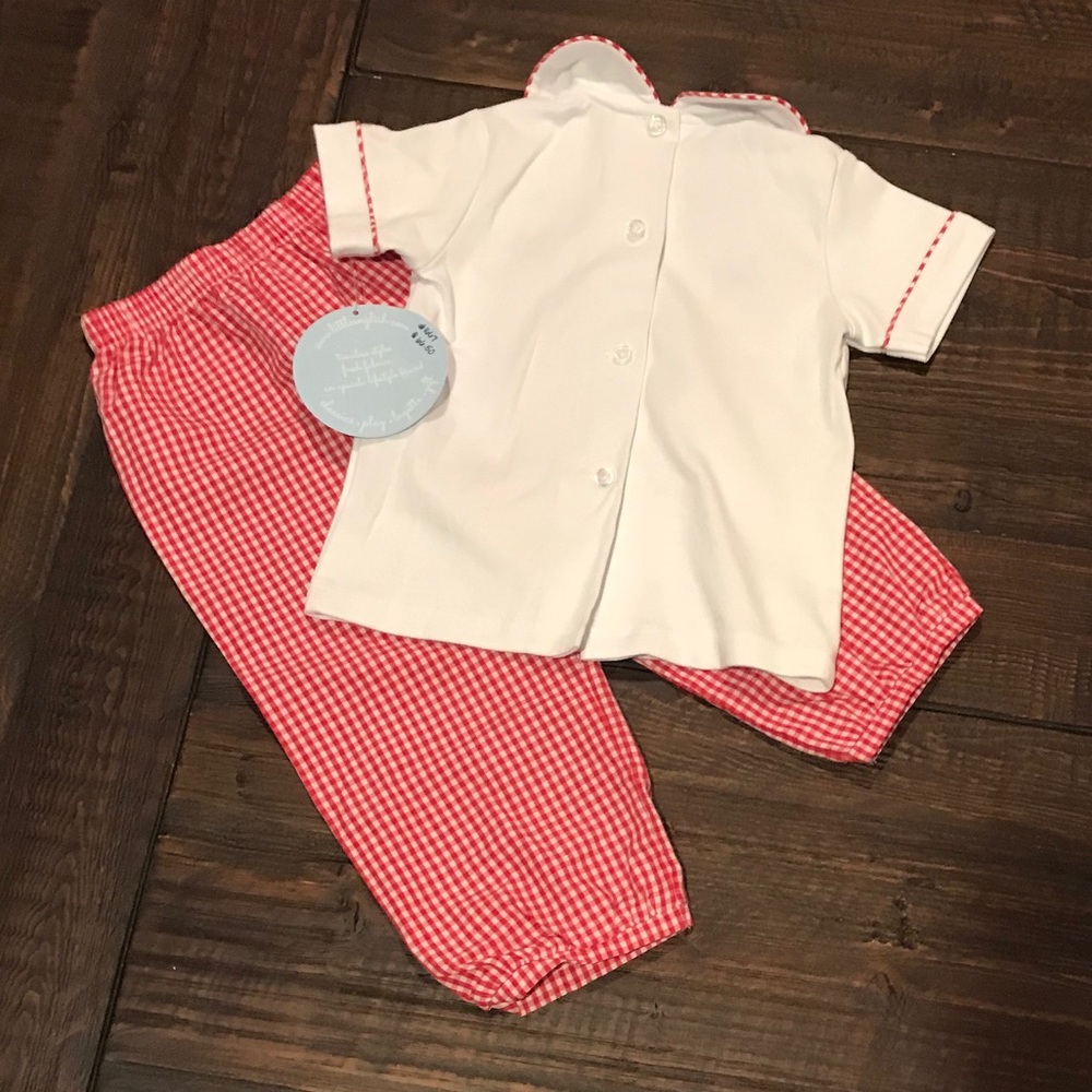Little English NWT Christmas candy cane outfit